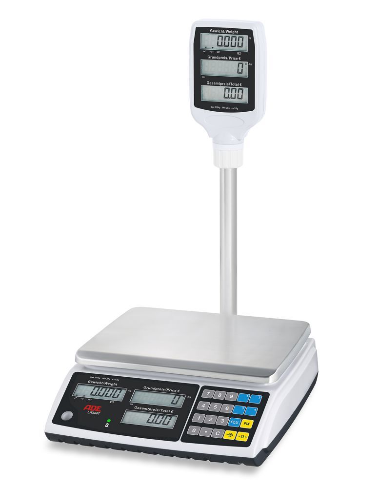 ADE Ladenwaage LW300T-15e max 15kg Ziffernschritt 2g 5g Produktbild ADE Ladenwaage LW300T-15e max 15kg Ziffernschritt 2g 5g