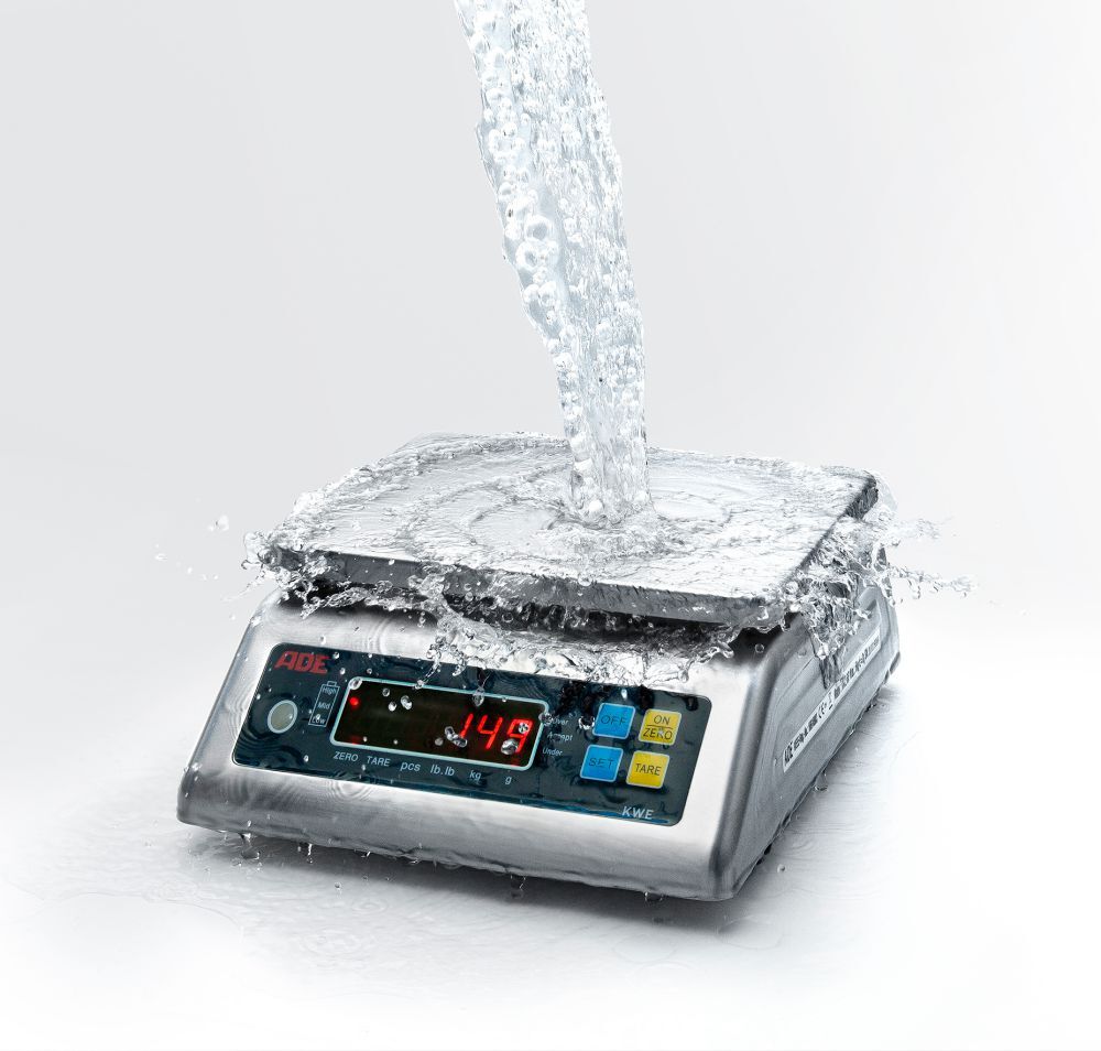 ADE Edelstahlwaage KWE15-IP max 15kg IP68 Produktbild ADE Edelstahlwaage KWE15-IP max 15kg IP68 bild 2
