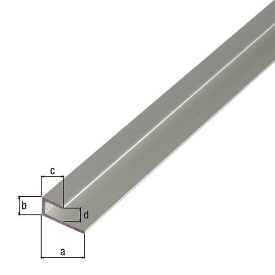 Alberts Abschlussprofil selbstklemmend, Alu silber elox.,LxB unten/obenxH1000x20/10x9 mm Produktbild Alberts Abschlussprofil selbstklemmend, Alu silber elox.,LxB unten/obenxH1000x20/10x9 mm