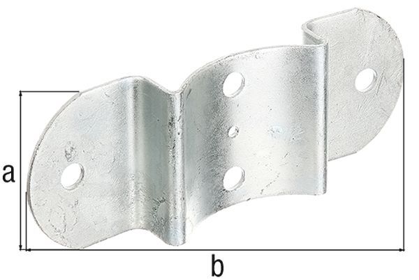Alberts Zaun-Riegelbeschlag,f.Pfosten u.Halbrund- Zaunr.Ø100mm,feuerverzinkt,LxB70x180mm Produktbild Alberts Zaun-Riegelbeschlag,f.Pfosten u.Halbrund- Zaunr.Ø100mm,feuerverzinkt,LxB70x180mm