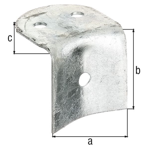 Alberts Zaun-Riegelbeschlag,f.Pfosten u.Halbrund- Zaunr.Ø100mm,feuerverzinkt,BxH70x65mm Produktbild Alberts Zaun-Riegelbeschlag,f.Pfosten u.Halbrund- Zaunr.Ø100mm,feuerverzinkt,BxH70x65mm