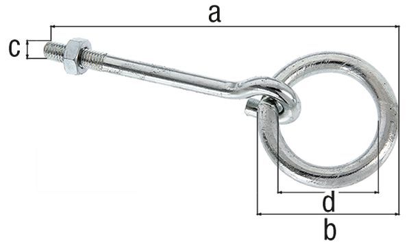 Alberts Befestigungsring,galv.blau verzinkt,z.Durchschrauben,Länge 130mm,Außenmaß Ø65mm Produktbild Alberts Befestigungsring,galv.blau verzinkt,z.Durchschrauben,Länge 130mm,Außenmaß Ø65mm