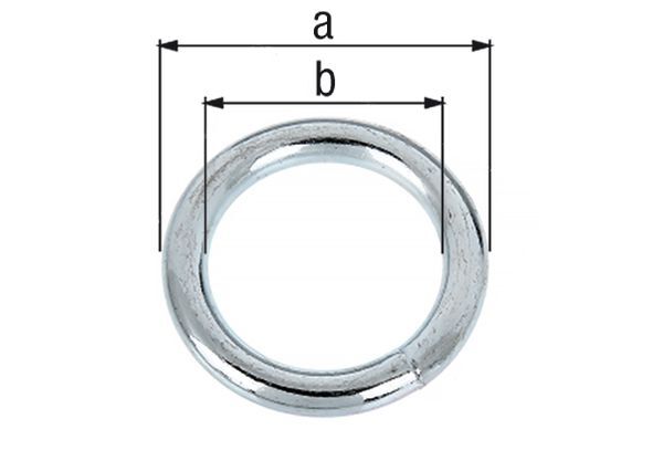 Alberts Befestigungsring, galv. blau verzinkt, Außenmaß Ø65 mm, Innenmaß Ø45 mm Produktbild Alberts Befestigungsring, galv. blau verzinkt, Außenmaß Ø65 mm, Innenmaß Ø45 mm