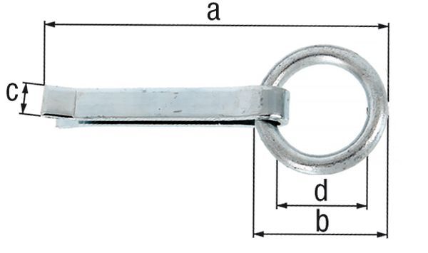 Alberts Befestigungsring,galv. blau verzinkt, zum Einmauern,Länge 170 mm,Außenmaß Ø65 mm Produktbild Alberts Befestigungsring,galv. blau verzinkt, zum Einmauern,Länge 170 mm,Außenmaß Ø65 mm