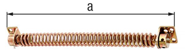 Alberts Torfeder, galv. gelb verzinkt, zum Anschrauben, Gesamtlänge 280 mm Alberts Torfeder, galv. gelb verzinkt, zum Anschrauben, Gesamtlänge 280 mm