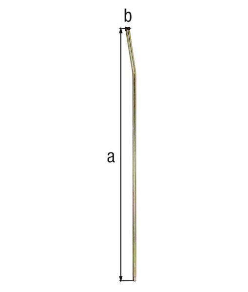 Alberts Einschraub-Werkzeug für alle Einschraub-Bodenhülsen, gelb verzinkt, Ø15/950 mm Produktbild Alberts Einschraub-Werkzeug für alle Einschraub-Bodenhülsen, gelb verzinkt, Ø15/950 mm