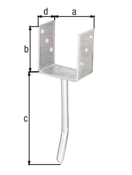 Alberts U-Pfostenträger/Betonanker Rundstahl fvz z. Einbet. BxH 141x100mm L Anker 200mm Alberts U-Pfostenträger/Betonanker Rundstahl fvz z. Einbet. BxH 141x100mm L Anker 200mm