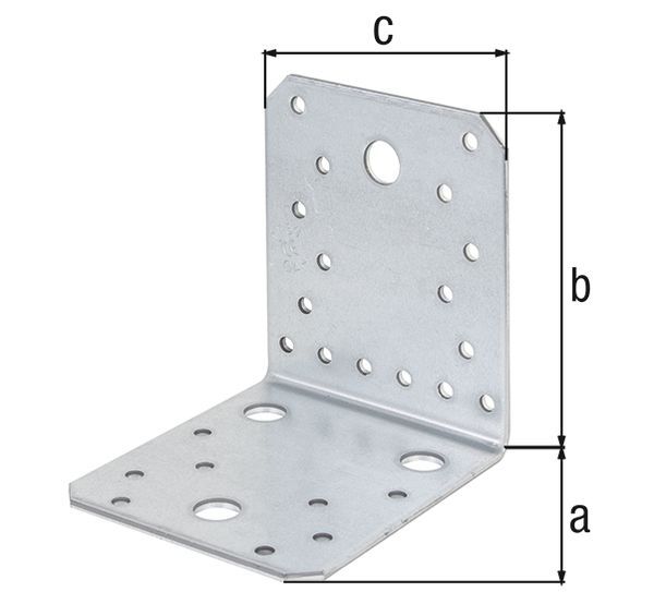 Alberts Winkelverbinder, sendzimirverzinkt, TxHxB 40x40x20 mm, verpackt à 25 St. Alberts Winkelverbinder, sendzimirverzinkt, TxHxB 40x40x20 mm, verpackt à 25 St.