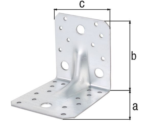 Alberts Schwerlast-Winkelverbinder m.Sicke, sendzimirverzinkt, TxHxB 90x90x65 mm Produktbild Alberts Schwerlast-Winkelverbinder m.Sicke, sendzimirverzinkt, TxHxB 90x90x65 mm