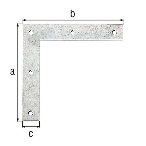 Alberts Eckwinkel, sendzimirverzinkt, HxLxB 120x120x20 mm Alberts Eckwinkel, sendzimirverzinkt, HxLxB 120x120x20 mm