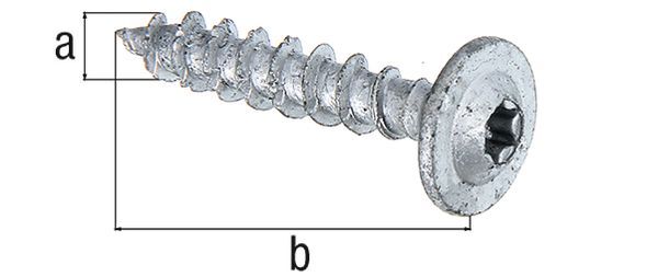 Alberts Holzschraube, Speed, Ruspert silber, SxL Ø7x40 mm, verpackt à 50 St. Produktbild Alberts Holzschraube, Speed, Ruspert silber, SxL Ø7x40 mm, verpackt à 50 St.