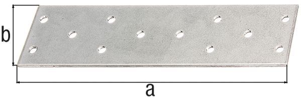 Alberts Lochplatte, sendzimirverzinkt, LxB 160x40 mm Alberts Lochplatte, sendzimirverzinkt, LxB 160x40 mm