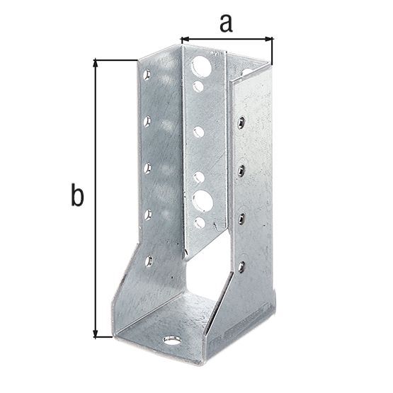 Alberts Balkenschuh, Typ B, sendzimirverzinkt, lichte Breite 100 mm, Höhe 140 mm Produktbild Alberts Balkenschuh, Typ B, sendzimirverzinkt, lichte Breite 100 mm, Höhe 140 mm