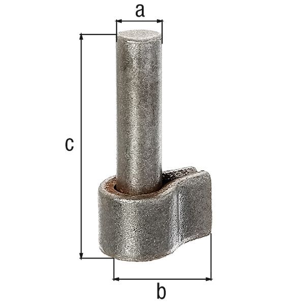 Alberts Kloben, z.Anschweißen, Dornst.Ø16mm Produktbild Alberts Kloben, z.Anschweißen, Dornst.Ø16mm