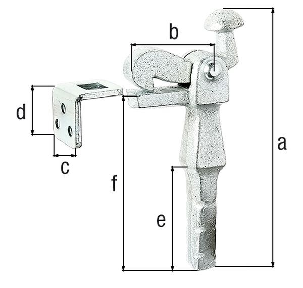 Alberts Torfeststeller f.d.Befest.i.Boden Grauguss galv.blau verz.z.Einbetonieren H168mm Produktbild Alberts Torfeststeller f.d.Befest.i.Boden Grauguss galv.blau verz.z.Einbetonieren H168mm