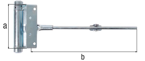 Alberts Tür- und Torschließer, verzinkt, HxL 100x242 mm, Karte à 1 St. Produktbild Alberts Tür- und Torschließer, verzinkt, HxL 100x242 mm, Karte à 1 St.