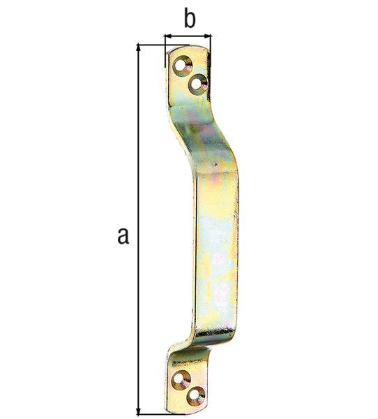 Alberts Torgriff, Edelstahl, LxB 168x20 mm Produktbild Alberts Torgriff, Edelstahl, LxB 168x20 mm