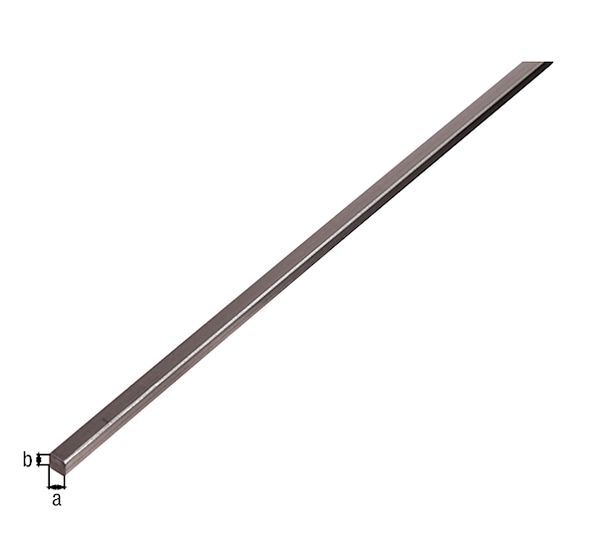 Alberts Vierkantstange, Stahl roh, warm gewalzt, LxBxH 1000 x 6 x 6 mm Produktbild Alberts Vierkantstange, Stahl roh, warm gewalzt, LxBxH 1000 x 6 x 6 mm