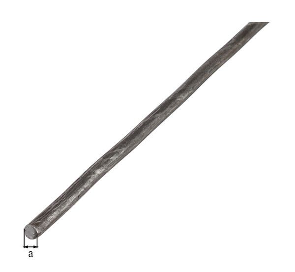Alberts Rundstange, Stahl roh, warm gewalzt, LxØ 1000 x 12 mm Alberts Rundstange, Stahl roh, warm gewalzt, LxØ 1000 x 12 mm