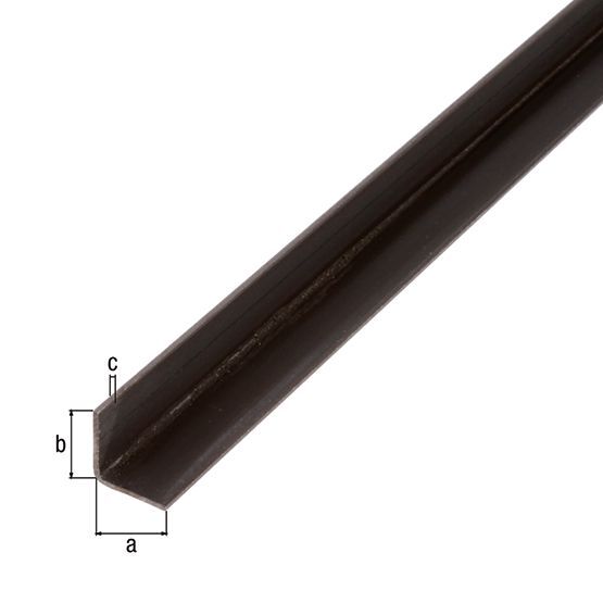 Alberts Winkelprofil, Stahl roh, kalt gewalzt, LxBxHxS 1000 x 20 x 20 x 1,2 mm Produktbild Alberts Winkelprofil, Stahl roh, kalt gewalzt, LxBxHxS 1000 x 20 x 20 x 1,2 mm