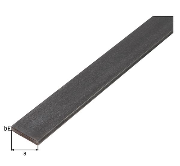 Flachstange, Stahl roh, warm gewalzt, LxBxS 1000 x 15 x 5 mm Flachstange, Stahl roh, warm gewalzt, LxBxS 1000 x 15 x 5 mm