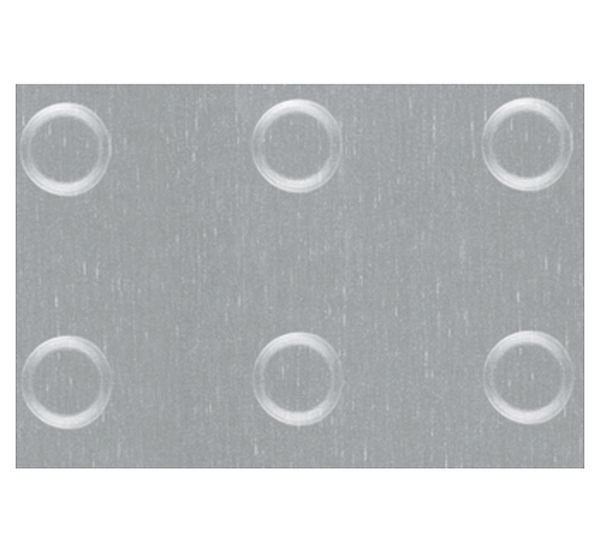 Alberts Strukturblech, Kreis-Prägung, Alu, silber elox., BxLxS 240 x 480 x 1 mm Produktbild Alberts Strukturblech, Kreis-Prägung, Alu, silber elox., BxLxS 240 x 480 x 1 mm