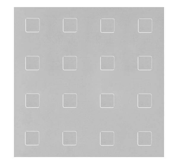 Alberts Strukturblech, Quadrat-Prägung, Alu silber elox., BxLxS 250 x 500 x 1 mm Produktbild Alberts Strukturblech, Quadrat-Prägung, Alu silber elox., BxLxS 250 x 500 x 1 mm