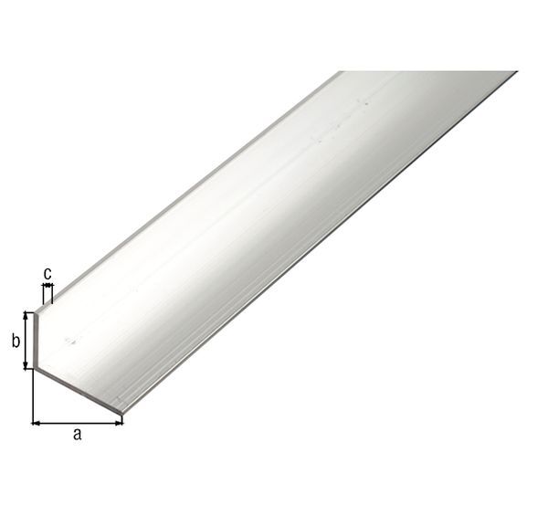 Alberts BA-Profil Winkel ungleichschenklig Alu natur LxBxHxS 1000x40x20x2 mm Alberts BA-Profil Winkel ungleichschenklig Alu natur LxBxHxS 1000x40x20x2 mm