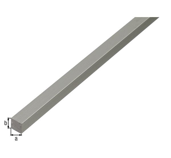 Alberts Vierkantstange Alu silber eloxiert LxBxH 1000 x 10 x 10 mm Alberts Vierkantstange Alu silber eloxiert LxBxH 1000 x 10 x 10 mm