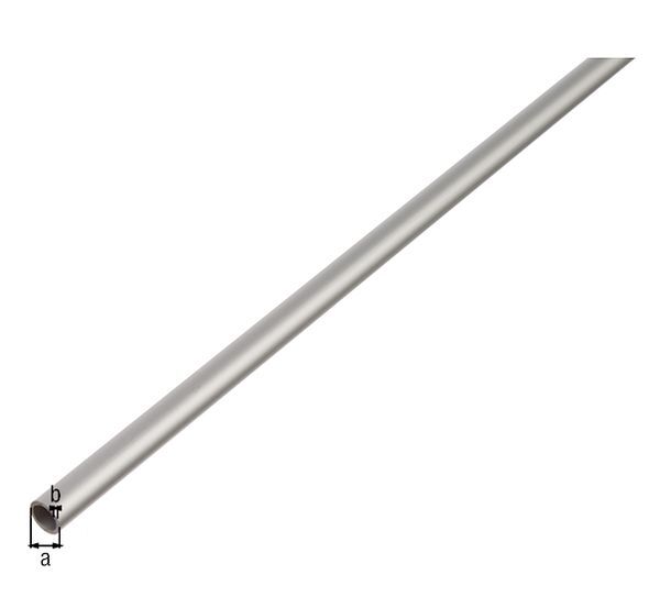 Alberts Rundrohr Alu silber eloxiert LxØxS 2000 x 8 x 1 mm Alberts Rundrohr Alu silber eloxiert LxØxS 2000 x 8 x 1 mm