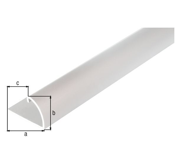 Alberts Abschlussprofil, Alu bronze elox., LxBxHxlichte H 1000x24,5x13,5x9mm Produktbild Alberts Abschlussprofil, Alu bronze elox., LxBxHxlichte H 1000x24,5x13,5x9mm