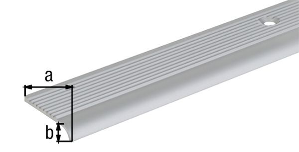 Alberts Treppenkanten-Schutzprofil, Alu gold elox., LxBxHxS 1000x23x5, 0x2, 0mm Produktbild Alberts Treppenkanten-Schutzprofil, Alu gold elox., LxBxHxS 1000x23x5, 0x2, 0mm