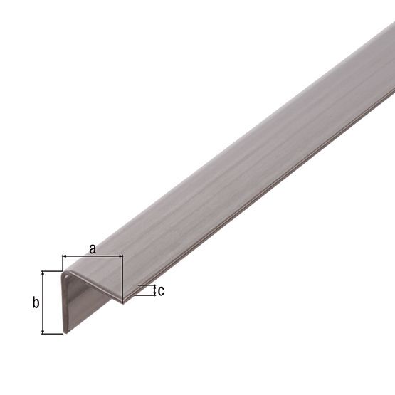 Alberts Winkelprofil gleichschenklig Edelstahl LxBxHxS 1000 x 20 x 20 x 1,5 mm Produktbild Alberts Winkelprofil gleichschenklig Edelstahl LxBxHxS 1000 x 20 x 20 x 1,5 mm