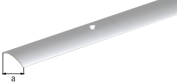 Alberts Übergangsprofil, gebohrt, Alu silber elox., LxBxS 900x30x1,0mm Produktbild Alberts Übergangsprofil, gebohrt, Alu silber elox., LxBxS 900x30x1,0mm