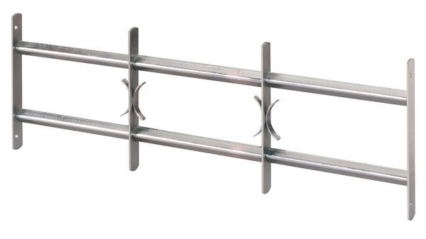 Alberts Fenstergitter Amsterdam,ausziehbar,galv. blau verzinkt,HxB-B 300x1000-1500 mm Produktbild Alberts Fenstergitter Amsterdam,ausziehbar,galv. blau verzinkt,HxB-B 300x1000-1500 mm