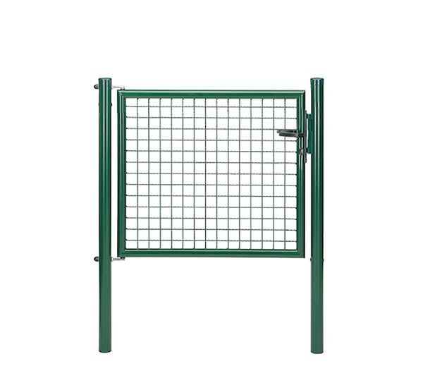 Alberts Wellengitter-Einzeltor, zinkp.grün Kst.b., B Mitte-Mitte Pf.1020mm, H1750mm Alberts Wellengitter-Einzeltor, zinkp.grün Kst.b., B Mitte-Mitte Pf.1020mm, H1750mm
