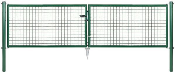 Alberts Wellengitter-Doppeltor, zinkp.anth.met.Kst.b., B Mitte-Mitte Pf.2988mmH750mm Alberts Wellengitter-Doppeltor, zinkp.anth.met.Kst.b., B Mitte-Mitte Pf.2988mmH750mm