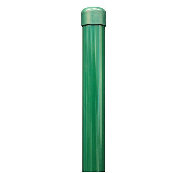 Alberts Zaunpfosten,ungebohrt,f.Einschl.-BH,zinkp.anthrazit Kst.b.,L1690mm,Pfosten Ø34mm Alberts Zaunpfosten,ungebohrt,f.Einschl.-BH,zinkp.anthrazit Kst.b.,L1690mm,Pfosten Ø34mm