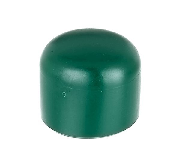 Alberts Pfostenkappe für runde Metallpfosten, Kst., grün, für Pfosten Ø34 mm, VE20St. Produktbild Alberts Pfostenkappe für runde Metallpfosten, Kst., grün, für Pfosten Ø34 mm, VE20St.