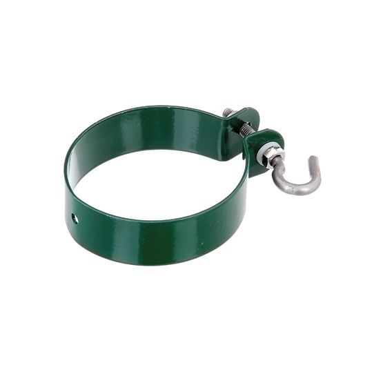 Alberts Schelle Befestigung v.Geflechtspannst. verzinkt grün Kst.b. Schelle Ø76mm Produktbild Alberts Schelle Befestigung v.Geflechtspannst. verzinkt grün Kst.b. Schelle Ø76mm