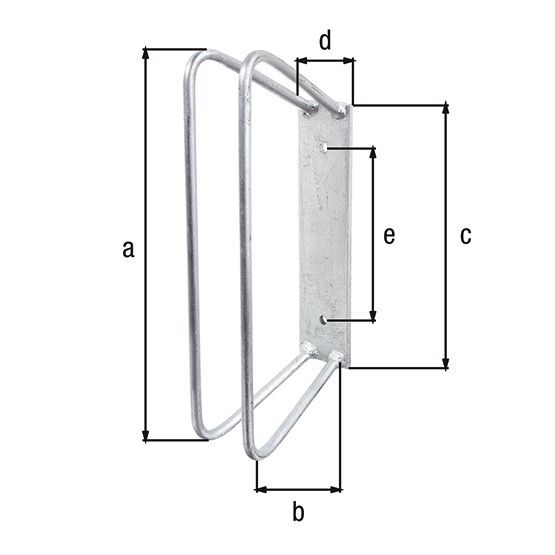 Alberts feuerverzinkte Fahrradhalter für Mountain Bikes Stahl roh Produktbild Alberts feuerverzinkte Fahrradhalter für Mountain Bikes Stahl roh