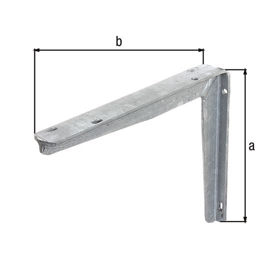 Alberts Konsole aus T-Profil, feuerverz., HxT 400x300 mm Alberts Konsole aus T-Profil, feuerverz., HxT 400x300 mm