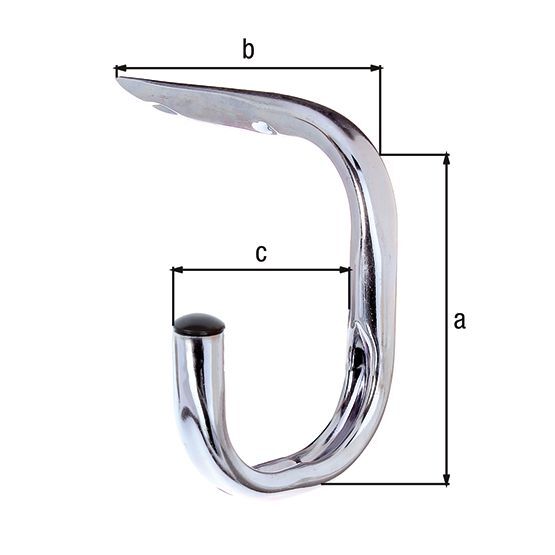 Alberts Fahrradhaken, galv. blau verzinkt, Ø18mm, BxH 150x150mm Produktbild Alberts Fahrradhaken, galv. blau verzinkt, Ø18mm, BxH 150x150mm