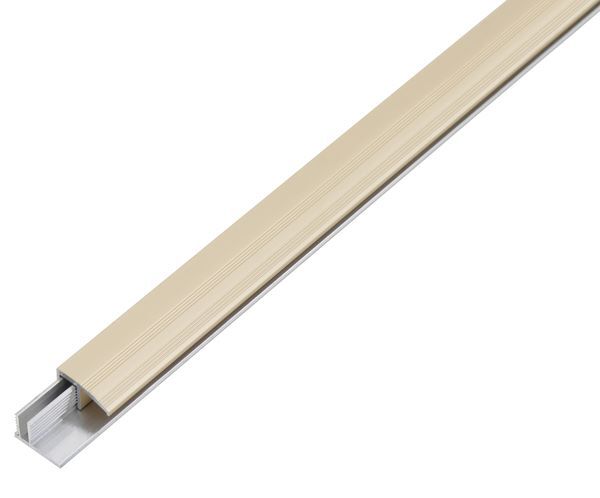 Alberts Abschlussprofil Duo Alu sand eloxiert 1000 x 22 mm Set für Beläge 6-13mm Produktbild Alberts Abschlussprofil Duo Alu sand eloxiert 1000 x 22 mm Set für Beläge 6-13mm