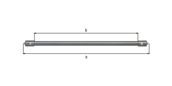 Alberts Absperrgittersystem Bella Traverse anthrazit 1885mm Produktbild Alberts Absperrgittersystem Bella Traverse anthrazit 1885mm bild 2