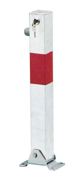 Alberts Pfosten Little weiß rot zum Aufschrauben 70x70mm Dreikantschloss Produktbild Alberts Pfosten Little weiß rot zum Aufschrauben 70x70mm Dreikantschloss