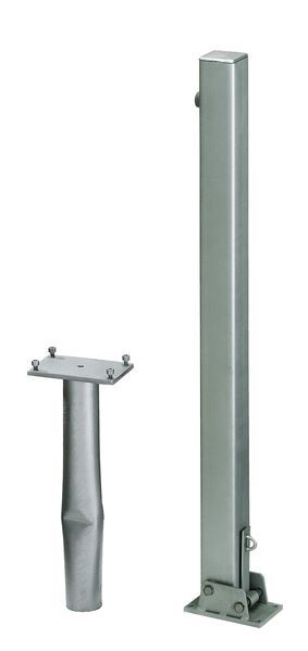 Alberts Pfosten Locky-Bo umlegbar feuerverzinkt zum Einbetonieren 70x70mm Produktbild Alberts Pfosten Locky-Bo umlegbar feuerverzinkt zum Einbetonieren 70x70mm