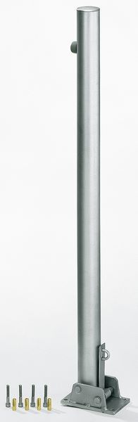 Alberts Pfosten Locky umlegbar feuerverzinkt zum Aufschrauben 60mm Produktbild Alberts Pfosten Locky umlegbar feuerverzinkt zum Aufschrauben 60mm