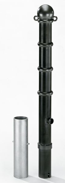 Alberts Absperrpoller Vario anthrazit zum Einbetonieren 89mm Produktbild Alberts Absperrpoller Vario anthrazit zum Einbetonieren 89mm