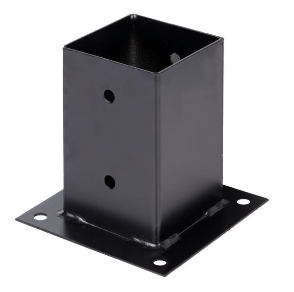 Produktbild Alberts Aufschraubhülse 150x150 mm für Vierkantholzpfosten verzinkt schwarz 91 mm